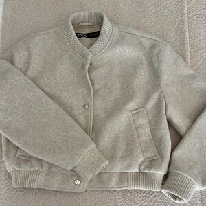 Women’s Wool Bomber Jacket Zara Size XS